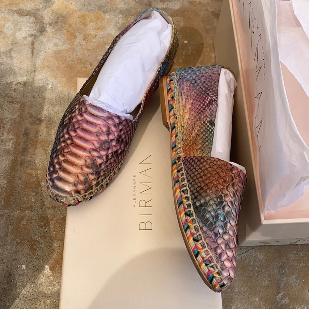 Alexandre birman python espadrilles